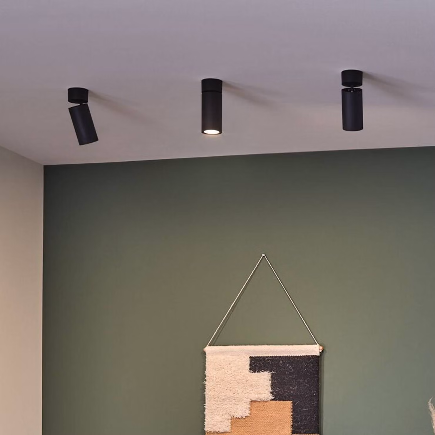 Paulmann Plafoniera LED Turnal Coin, metallo nero, 2.700 K dimmerabile, Nero, Soggiorno / Sala da pranzo, Metallo, Moderno, Downlight
