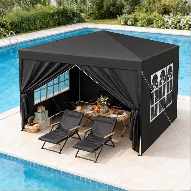 Gazebo da giardino spazioso riparo esterno con tetto protettivo perfetto per patio matrimonio catering ed eventi solo gazebo incluso