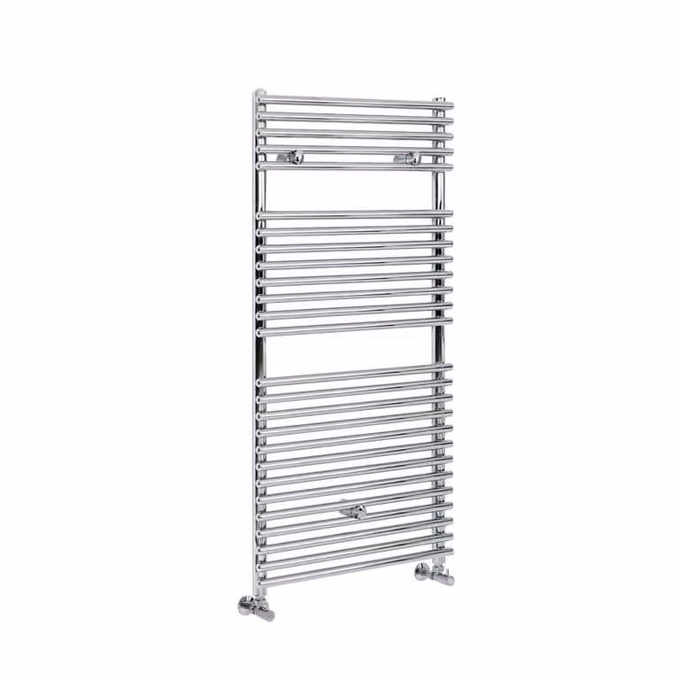 Scaldasalviette Design Cromato 1190x600mm 495W - Termoarredo Bagno - Alta Resa - Arno