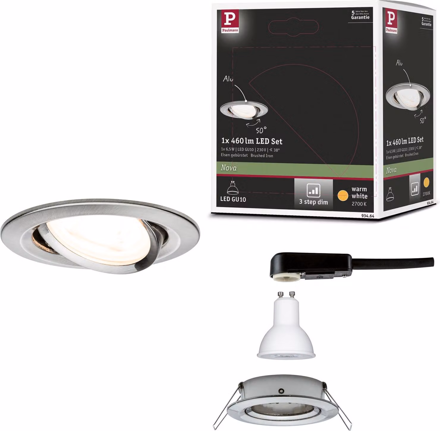 Paulmann Luce da incasso LED Nova orientabile