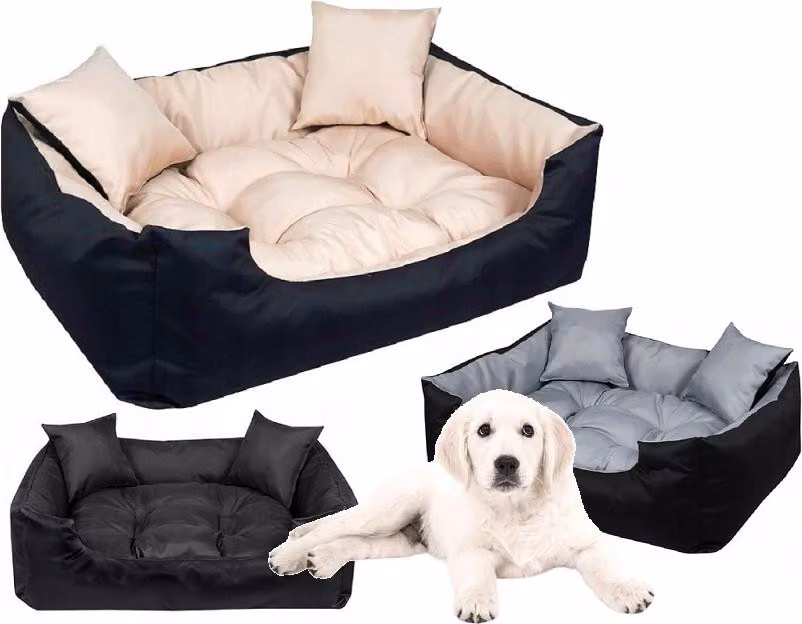 Cuccia per cani ECCO 75x65 cm impermeabile beige