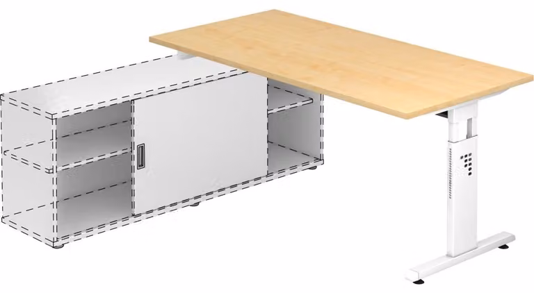 Scrivania aggiuntiva OSE16, 160 x 80 cm