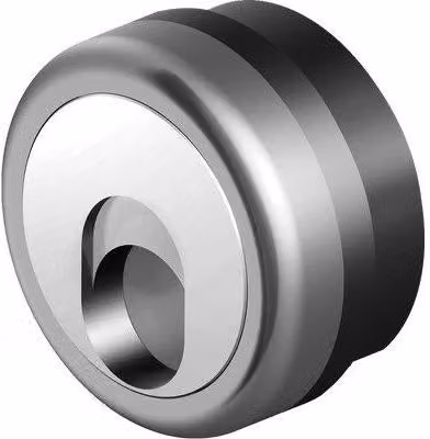 Defender Magnetico MRM503 Disec Serratura Supplementare per Porta in Acciaio Inox Argento Ø 50 mm, Int 31 mm, H 15 mm