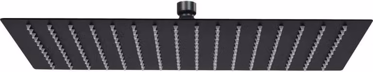 The Living Store Doccia a pioggia in acciaio inox 40x30 cm rettangolare nero