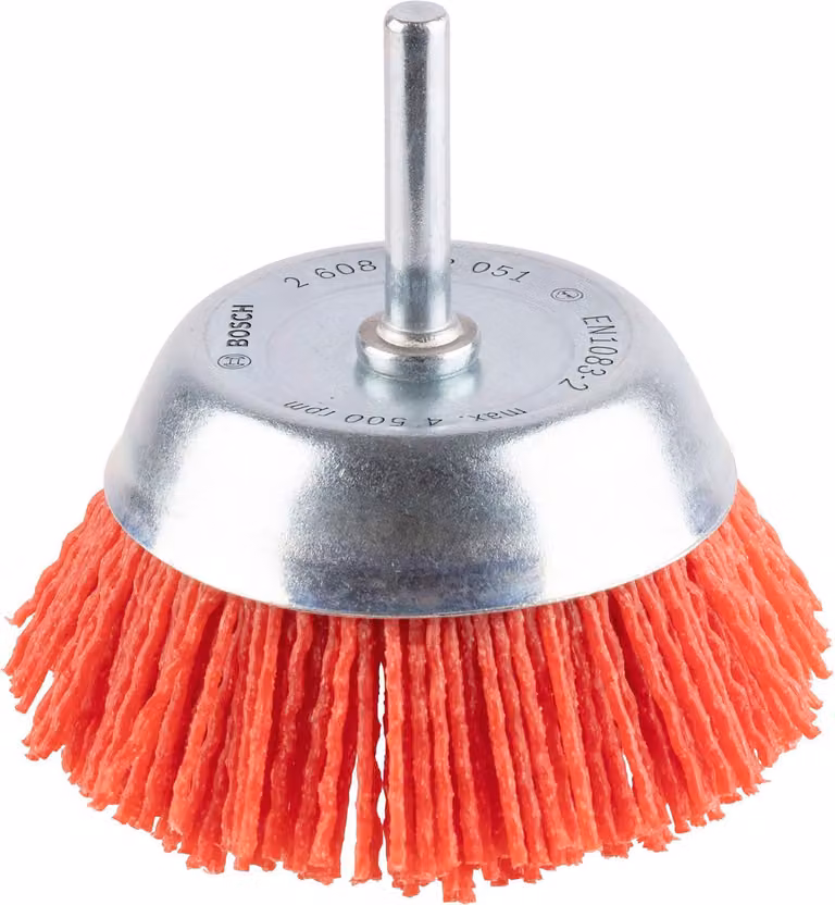 PRO Multi Material spazzola a tazza per la pulizia, 75 x 1 mm, asta diritta