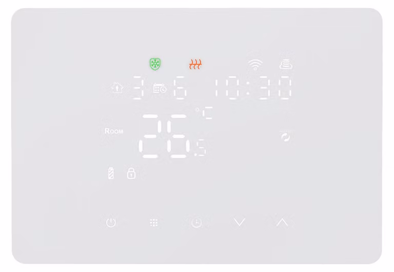 Termostato Wi-Fi intelligente per caldaie a gas, programmabile per 7 giorni e con telecomando