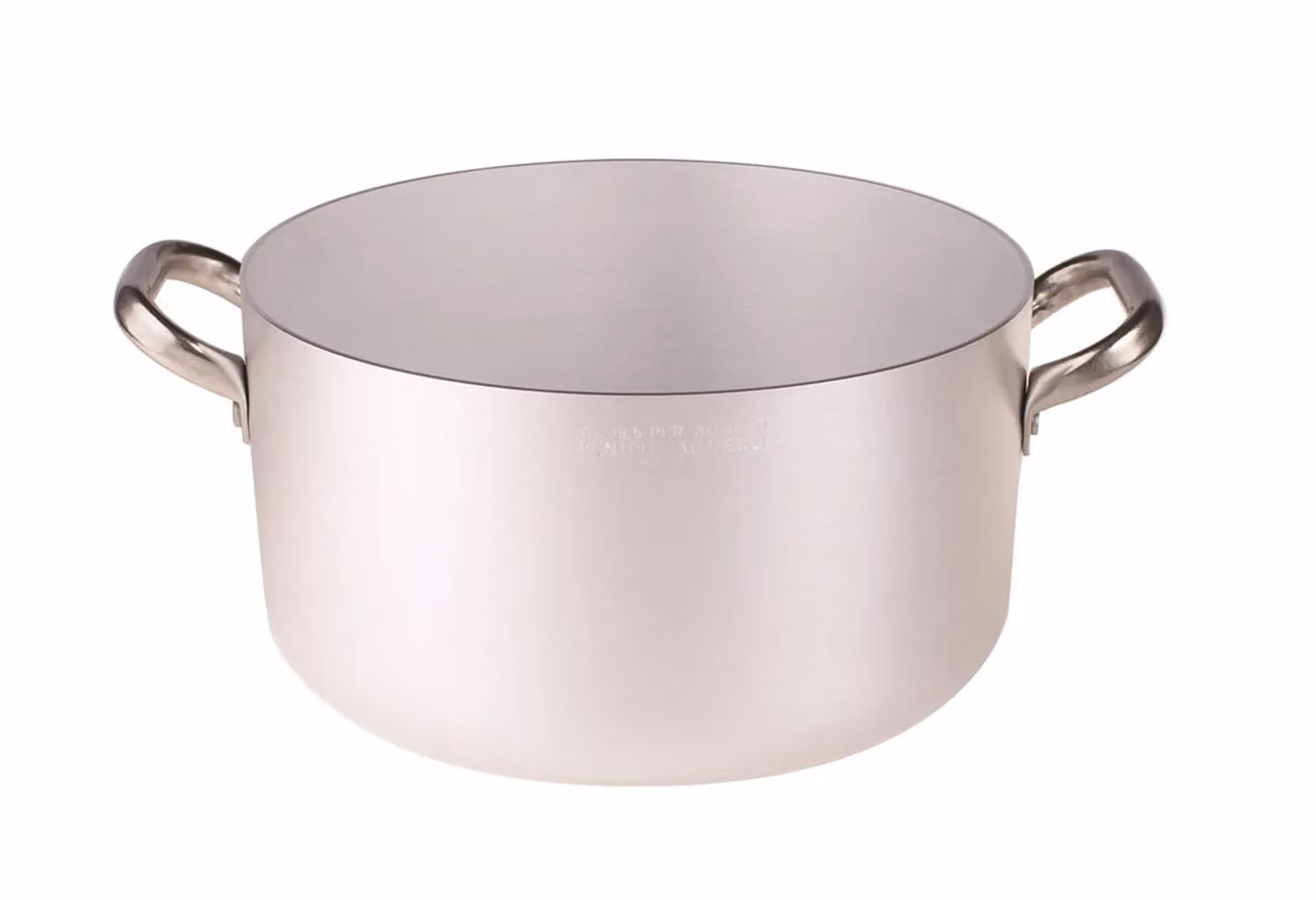 Casseruola Alta in alluminio 3mm con due maniglie, diam. 50cm