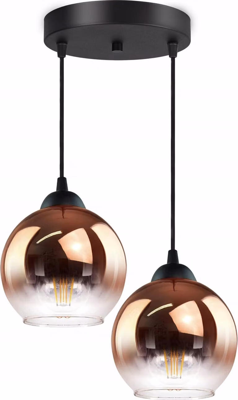 FKL DESIGN Home Deco Lampada da soffitto Lampada a sospensione Sfera di lampada Nero Grigio Bianco