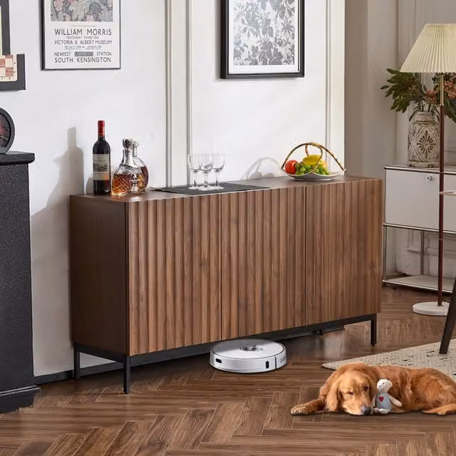 Credenza Mid-Century 3 Ante ¨C Xylo ¨C Rovere Scuro 150x40x80