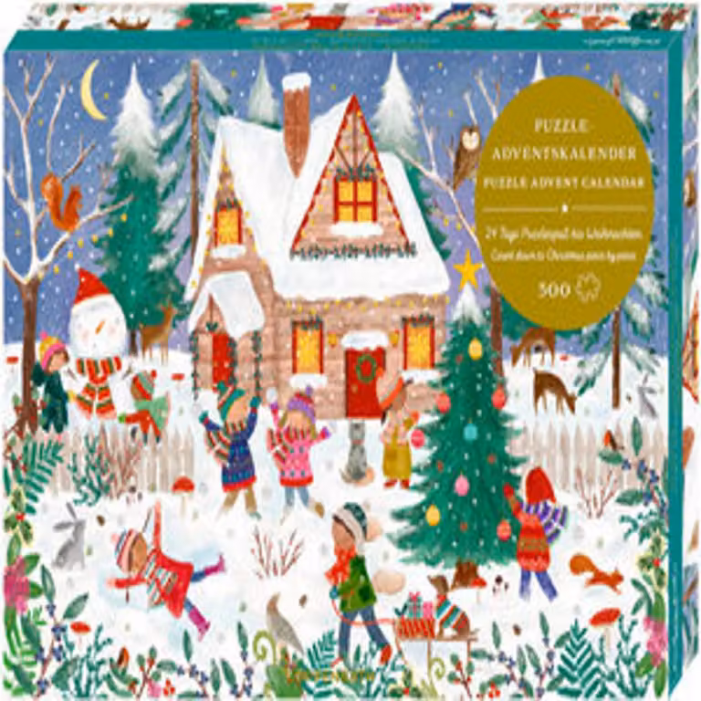 Calendario dell'Avvento con puzzle - Buon inverno