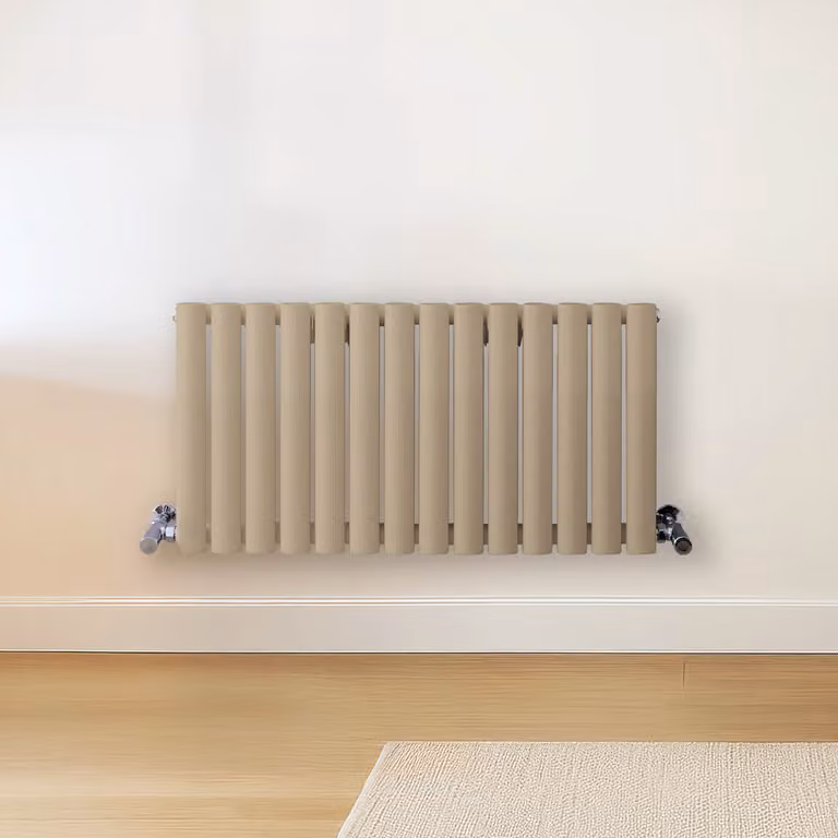Radiatore di Design Orizzontale Marrone (Elk Marrone) - 400mm x 826mm - Pannello Doppio  - Revive