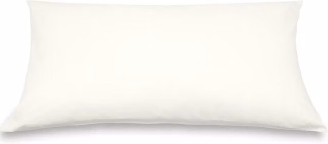 Federa copricuscino DaunenStep Oasi Deluxe in cotone pettinato bianco 50 x 80 cm