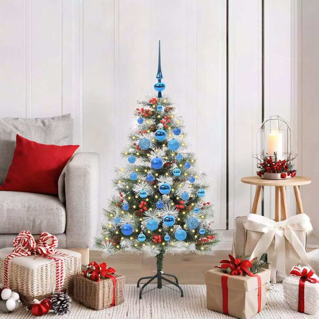 Maison Exclusive - Albero di Natale artificiale, verde e bianco, 120 cm