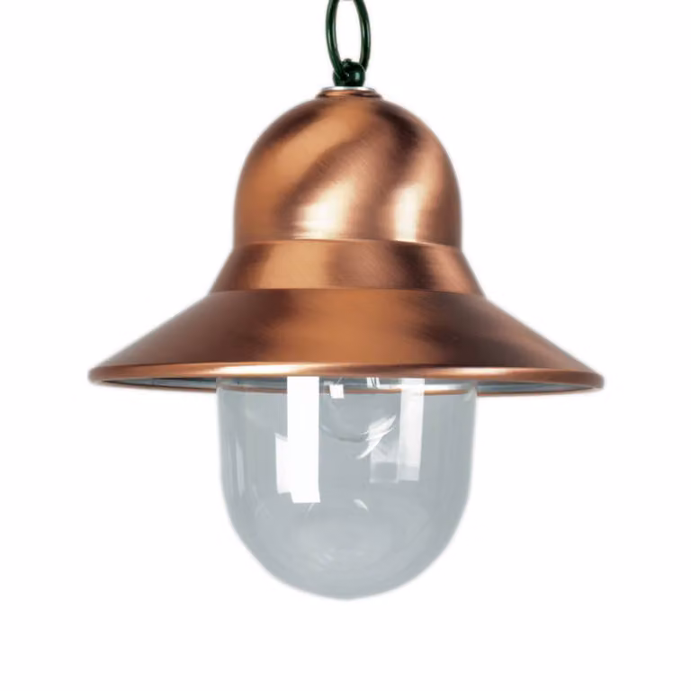 K.S. Verlichting Lampada a sospensione da esterno Toscane, colore rame, verde TOSCANE