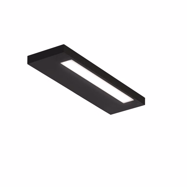 Decor Walther Applique da parete Slim 34 N, Nero, Bagno, Alluminio, Moderno, Applique