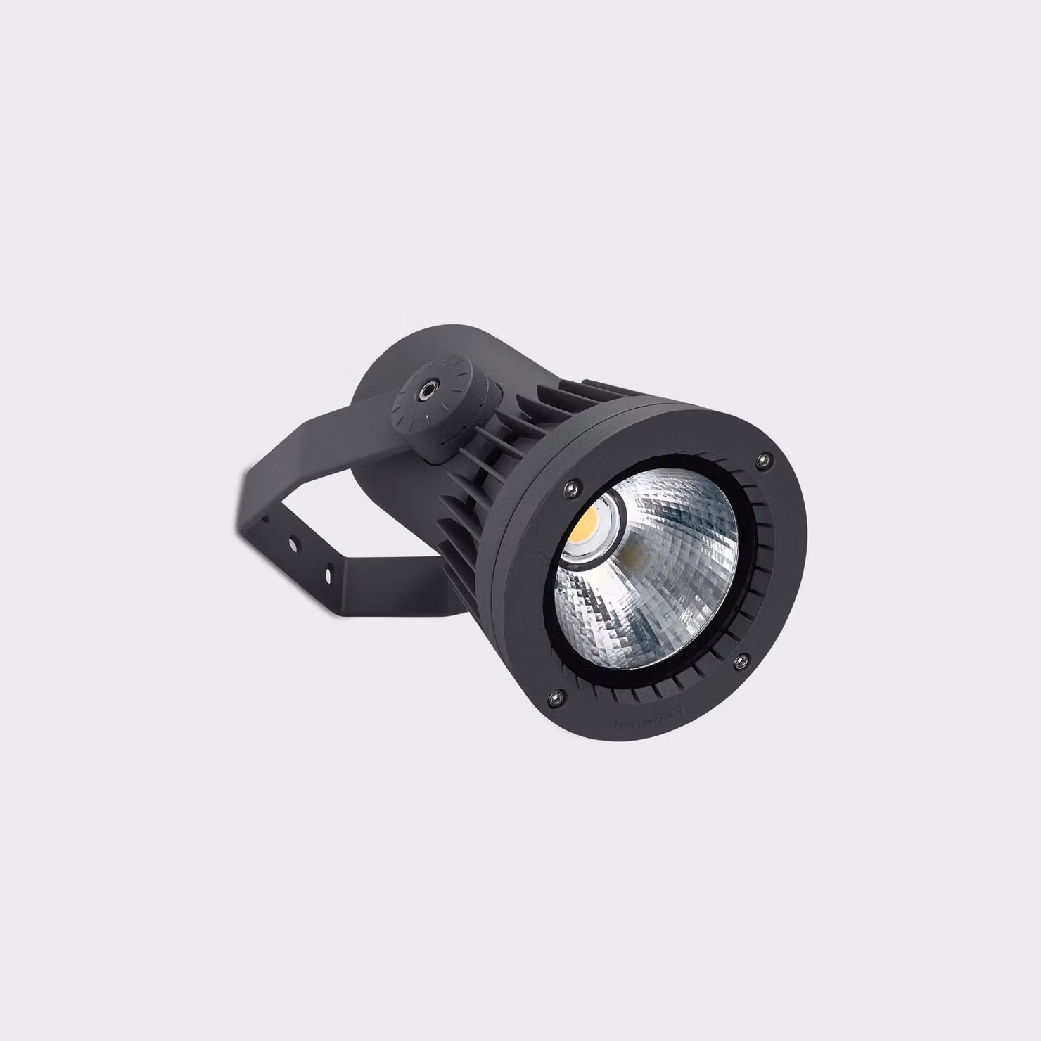 LEDS C4 Hubble: faretto LED, 96,8 W, luce bianco caldo, 9931 lm, grado di protezione IP65, colore grigio
