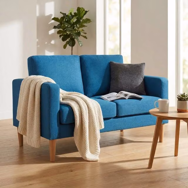 Divano 2 posti Scandinavo in Tessuto cm 124x73x82 - MANU