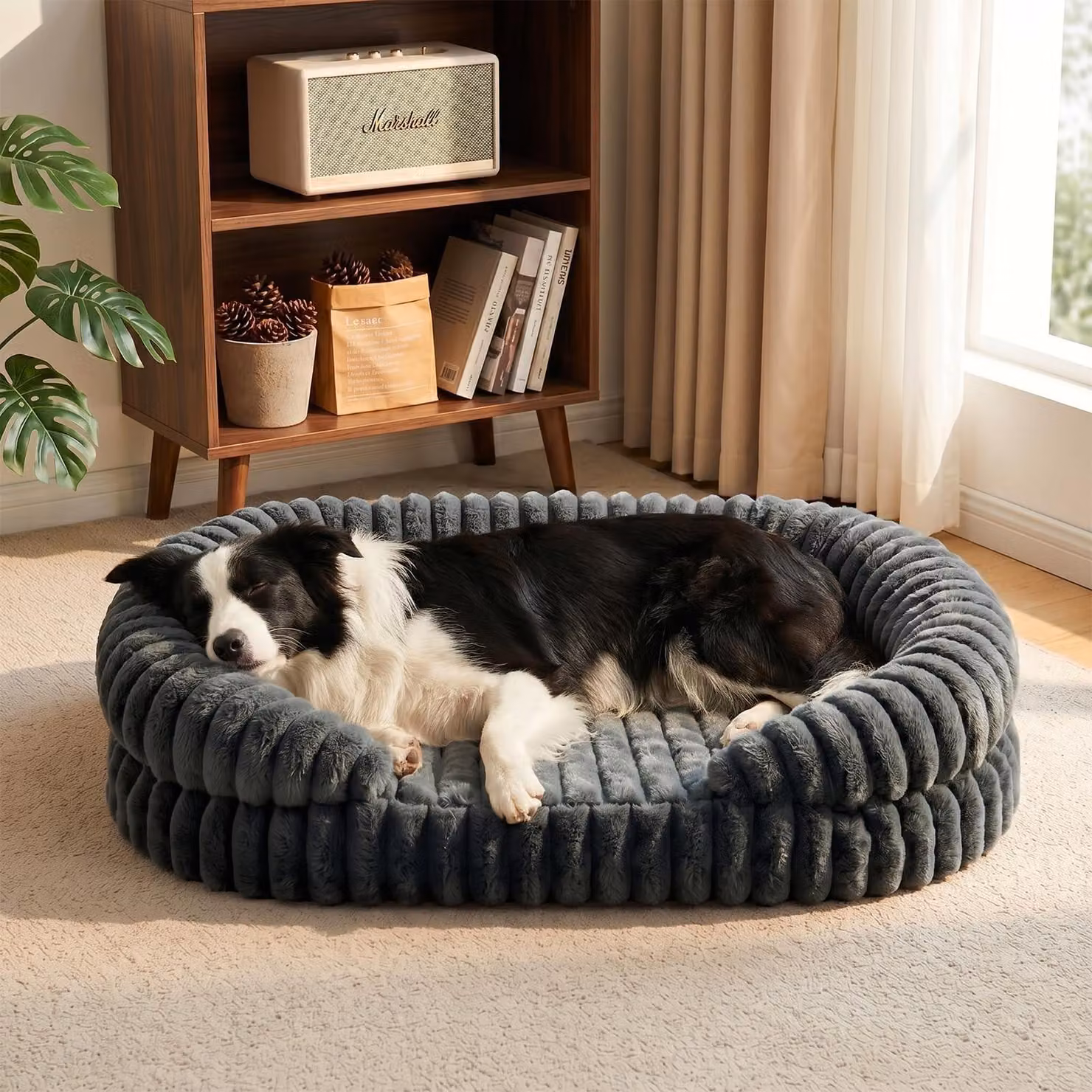 Omgoods - Cuccia ortopedica per cani di grossa taglia - 90 x 65 cm - Realizzata in memory foam