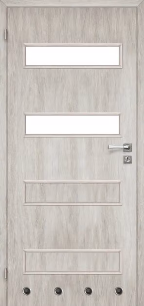 Porta interna in rovere argento Milano 70 cm