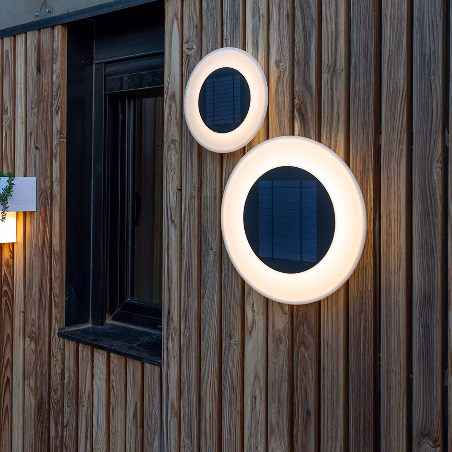 Applique solare Wally Disk LED