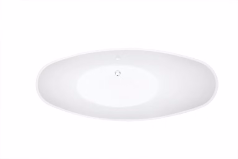 Vasca da bagno autoportante VICE 2.0 - acrilico - 183,5 x 78,5 x 76,9 cm, colore: nero / bianco opaco