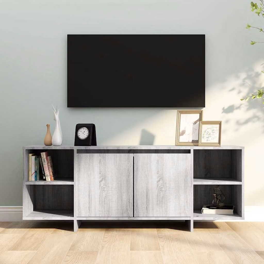 vidaXL Mobile Porta TV Moderno Grigio Sonoma L: 130 cm, P: 35 cm, H: 50 cm