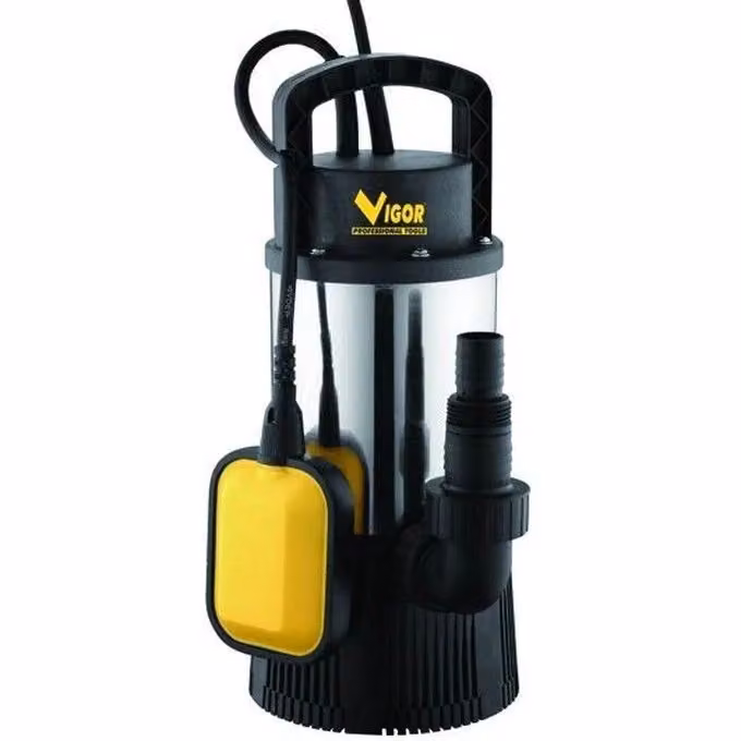 Elettropompa Sommersa Automatica Vigor SUB INOX 1100 per Acque Chiare in Acciaio Inox colore Argento e Nero – 2