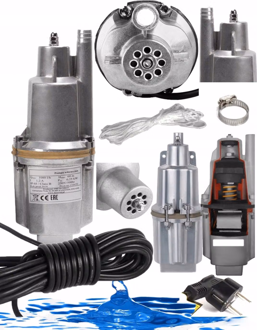 IBO | Pompa A Membrana - 450 W - 60 m - Leggera Ed Efficiente - Ideale Per Irrigazione Del Giardino