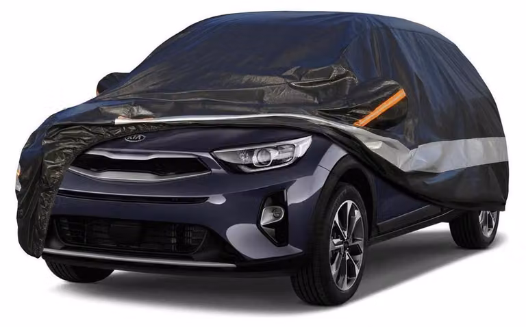 Copertura per auto, 10 strati, impermeabile e traspirante, per Kia Stonic (2017-2023), colore nero