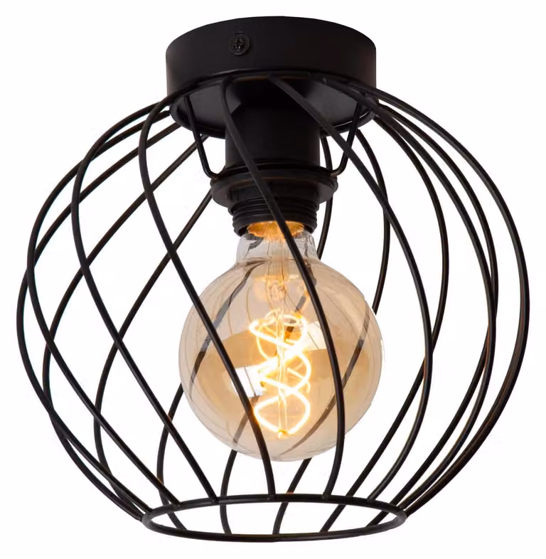 Lampada da soffitto a filo nero 25cm DANZA 1xE27 40W Lucide