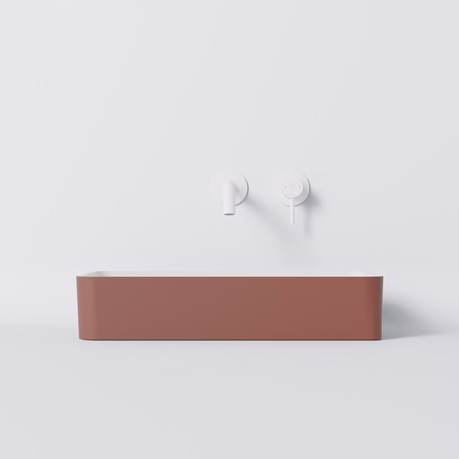 Steinberg Série 440 lavabo à poser, anguleux, sans trop-plein, 590x395x120mm, SOLIDSurface, 440714015, 440714015