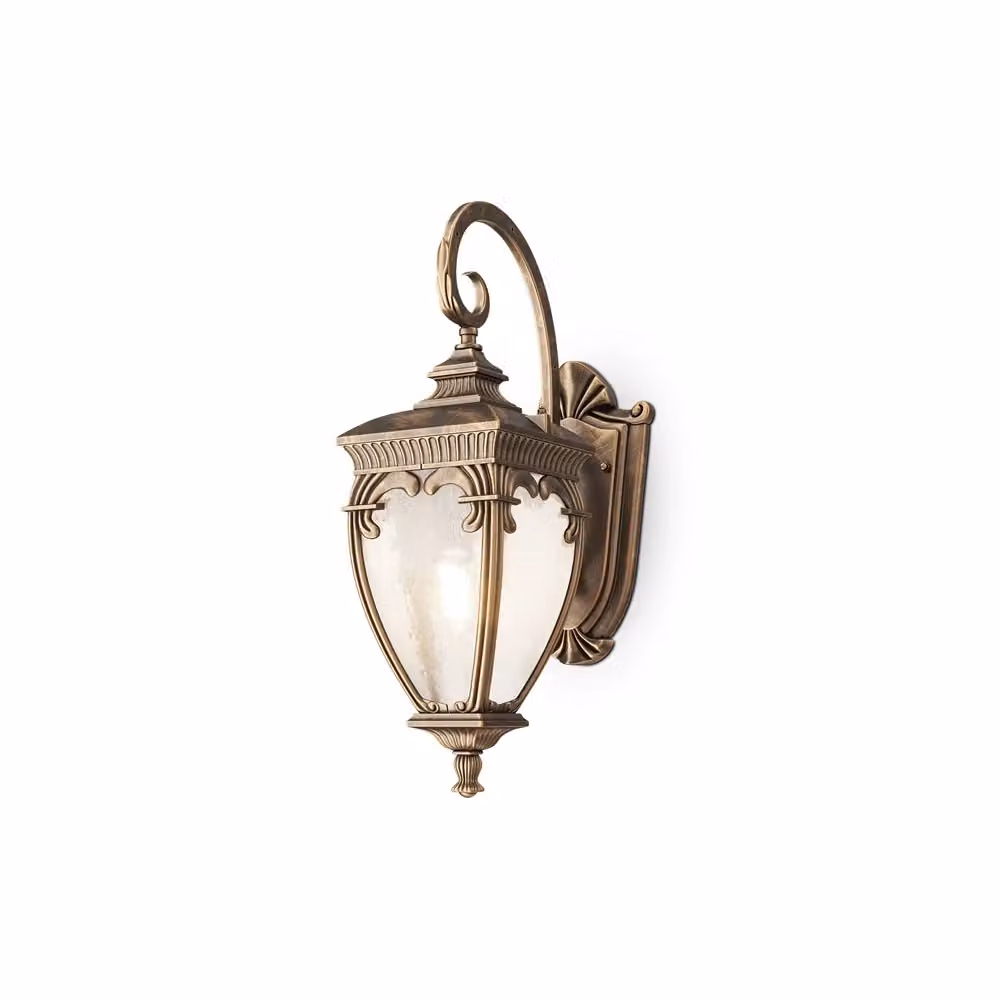 Maytoni Fleur Applique da Parete Esterna IP44 in Metallo e Vetro Trasparente Marrone con Attacco E27 per Giardino e Terrazzo – 2