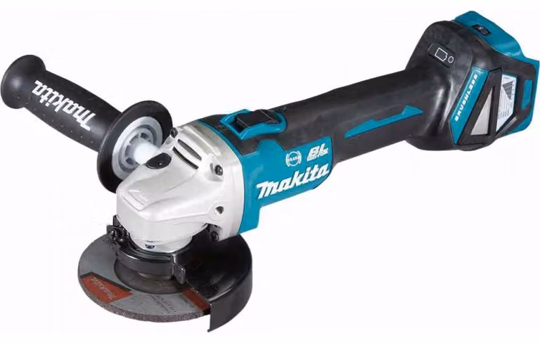 MAKITA DGA463Z Mini-smerigliatrice BL 18V LXT 115 mm con freno SAR, regolazione a manopola, ADT e AFT