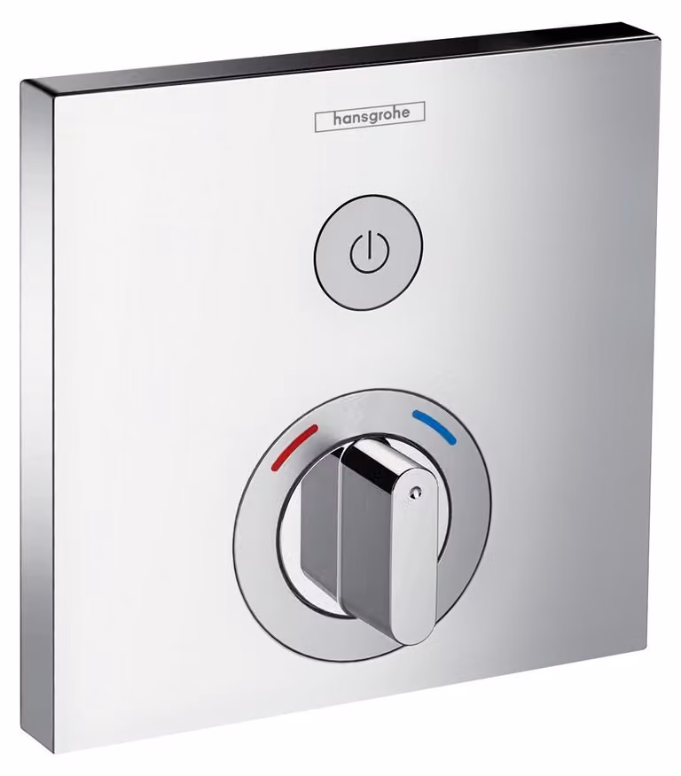 Miscelatore monocomando da incasso, 1 uscita, cromato, con pulsante Select