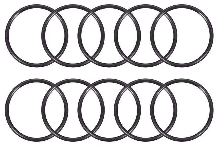 O-ring in gomma nitrilica, 65x75x5 mm, confezione da 10 pezzi, colore nero