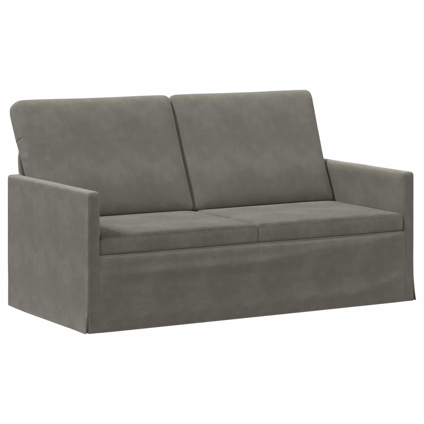 vidaXL Divano a 2 posti moderno in tessuto Grigio con struttura in metallo L/P/H: 150 x 81 x 82 cm