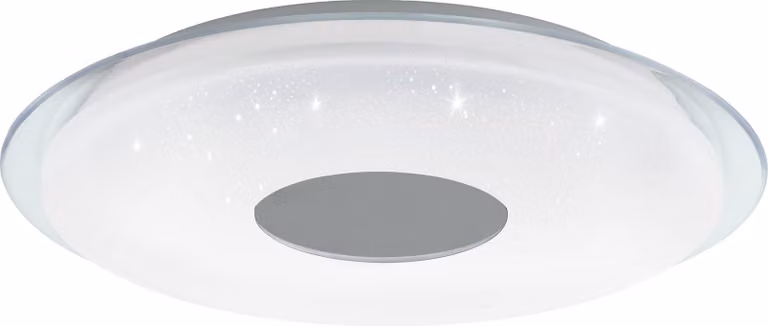Plafoniera Moderna Lanciano-Z Acciaio Bianco 4 Luci Led Integrato 4,8W