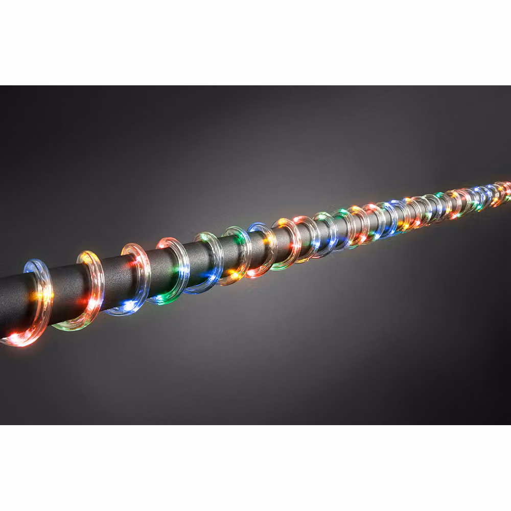Konstsmide - Luce a corda a LED, 6 m, con sensore di luminosità e timer di 6 e 9 ore, 96 diodi colorati, a batteria, per esterni (IP44), 4 x D 1,5 V (escl.)