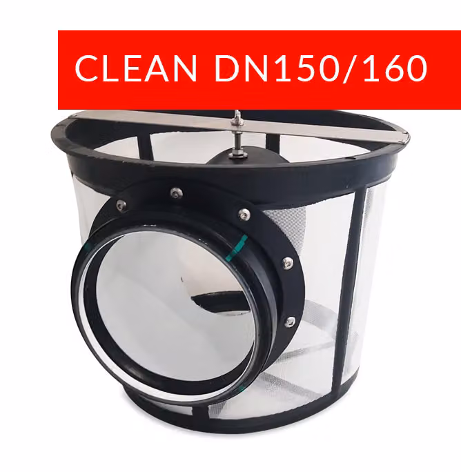 Filtria Clean DN150/160 filtro per acqua piovana | filtro per cisterna | cestello filtrante | filtro per l'utilizzo dell'acqua piovana in giardino | diametro: 30 cm