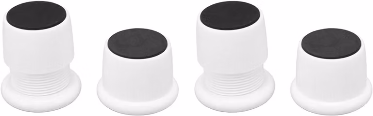 Sollevatori per mobili regolabili - Set di 4 sollevatori per mobili - Rialzi per letto antiscivolo - Materiale ABS resistente - Altezza 3/5/10 cm - Avvertenza di sicurezza - Piedini per mobili