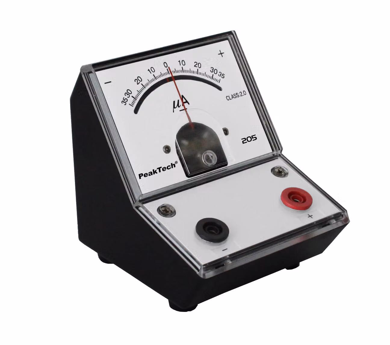 PeakTech P 205-08 Galvanometro analogico ±35 µA DC - Microamperemetro di precisione per laboratorio e didattica