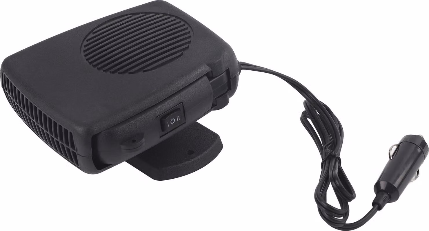 Sbrinatore per parabrezza, paraneve, riscaldamento, raffreddamento, termoventilatore, Vetroceramica, 12 V, 150 W, inverno, estate, per veicoli, la maggior parte delle auto, base rotante a 360 gradi