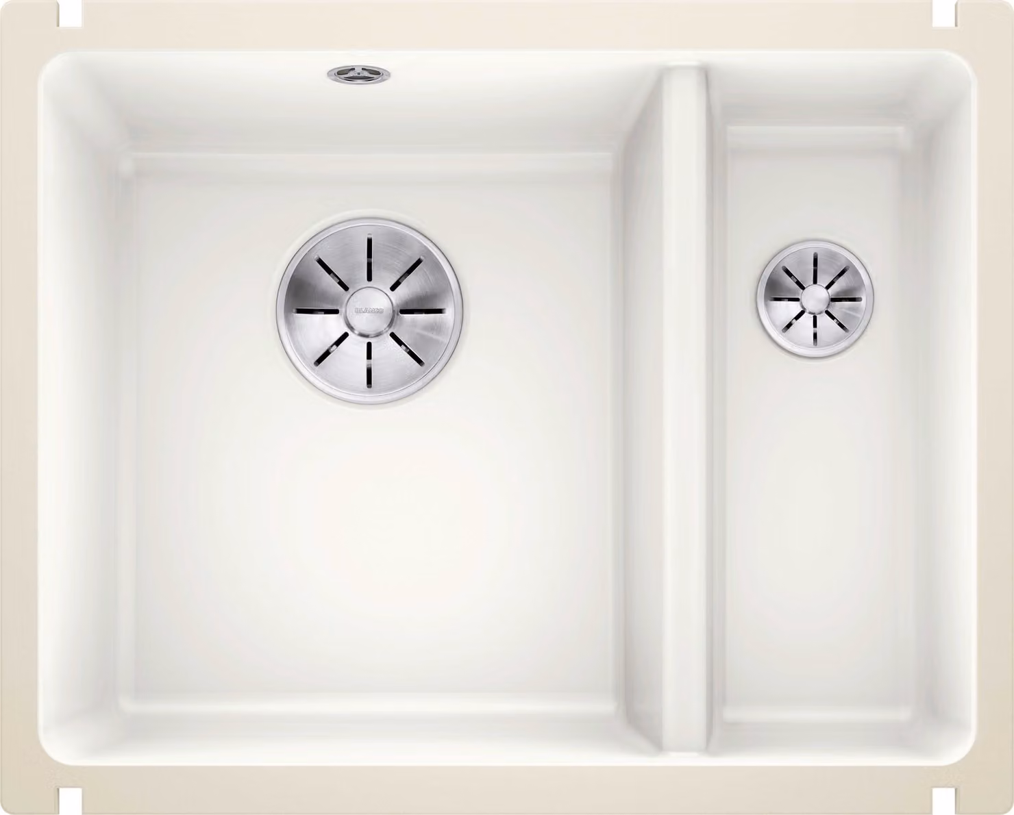 Blanco SUBLINE 350/150-U lavello 567 x 456 mm bianco 523741 1 lavello Con vasca per avanzi Senza scolapiatti Vasca sinistra
