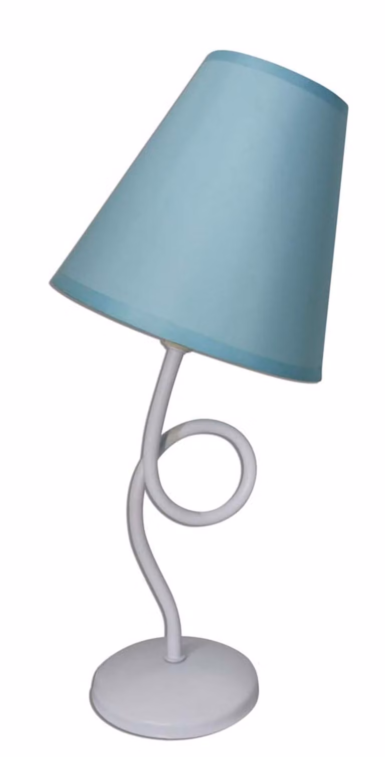 Lampada da tavolo Näve - tessuto/metallo - colore del paralume: turchese; 3116199