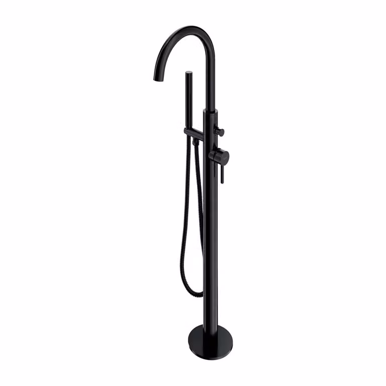 Omnires Y Y1233BL Miscelatore vasca a pavimento, nero