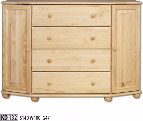 Sideboard Massive Kommode Schrank Möbel Kommoden Echtholz Schränke Anrichte