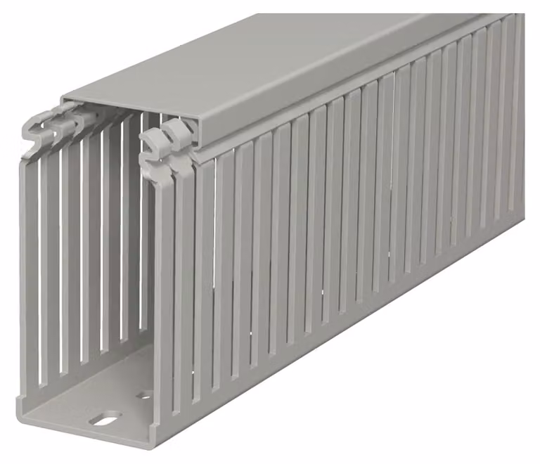2 metri di guaina per cablaggio - Canalina per cavi a fessura 100x50mm LKV 10050