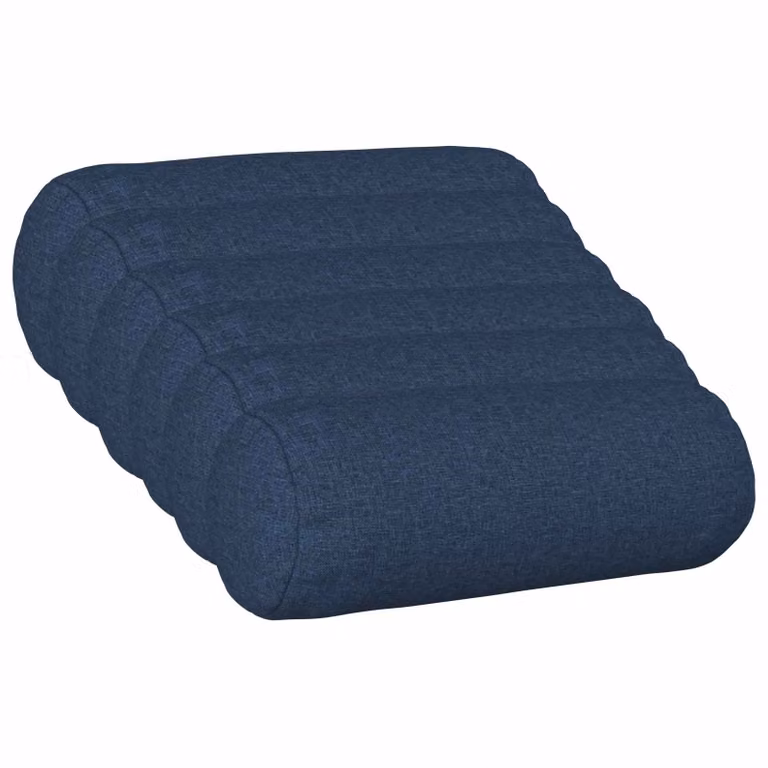 Set di 6 cuscini vidaXL HEERLEN blu in tessuto con rivestimento lavabile e rimovibile, forma rettangolare L 40 cm x P 40 cm x H 12 cm