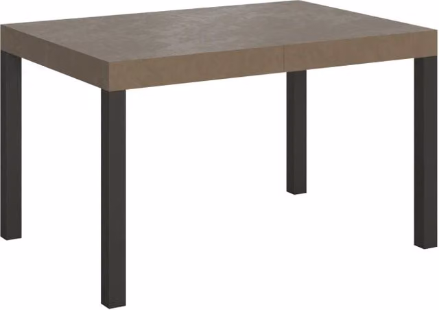 Tavolo allungabile 120/204x80 cm Everyday tortora gambe antracite