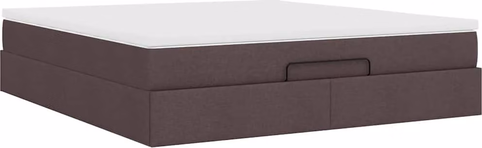 Struttura Letto Pouf con Materasso 160x200 cm in Tessuto